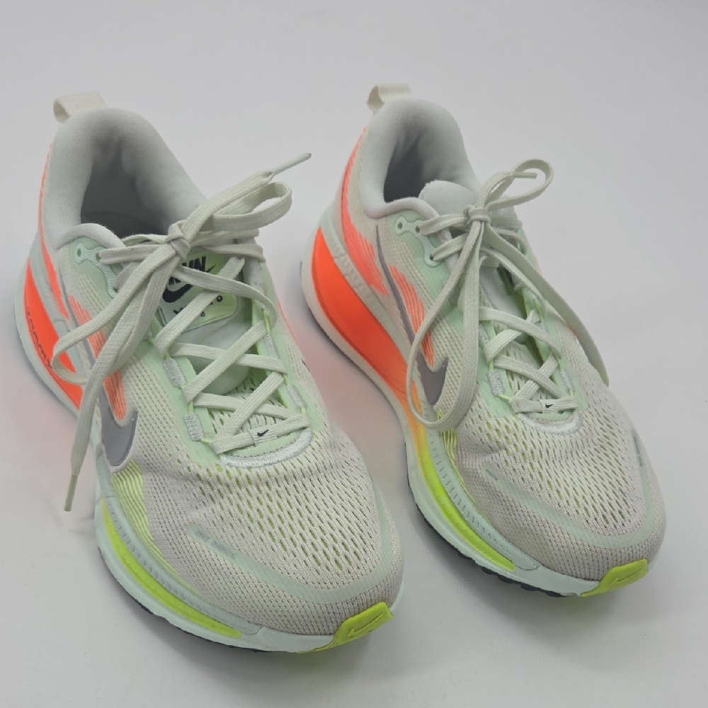 Nike Women's Neon Orange and Yellow Vomero Road Sneakers